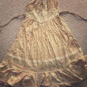 Vintage Inspired Medium Yellow Sundress
